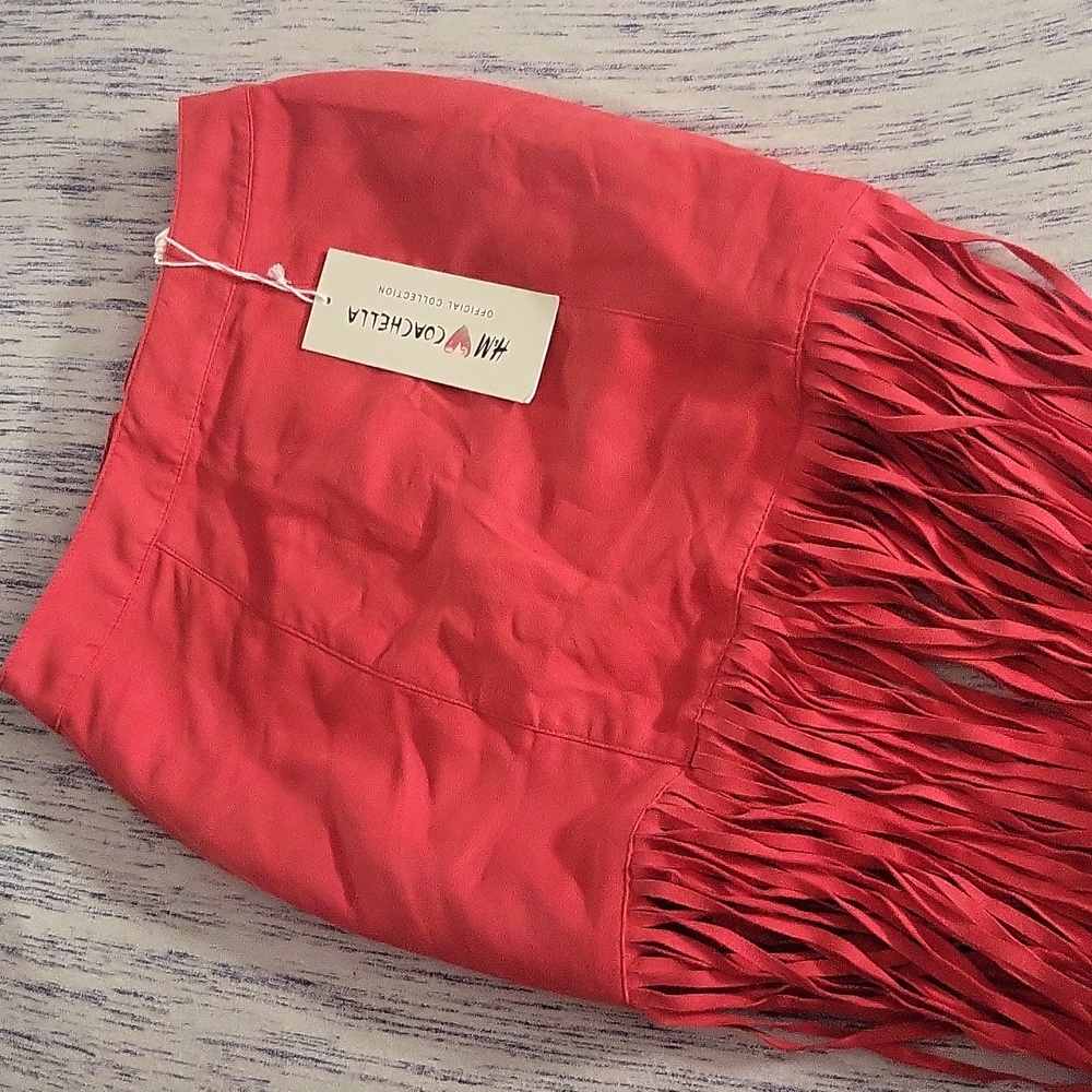 HM Coachella Fringe Skirt